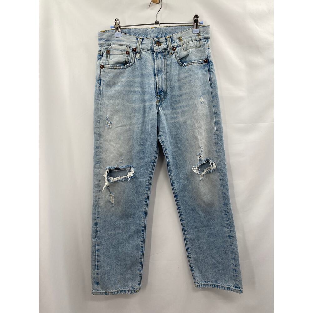 R13 Boyfriend Jean in Easton Blue - Picture 2 of 7